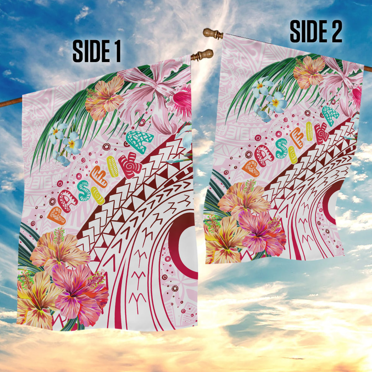 Pasifika Festival Garden Flag Tribal Pattern Tropical Style LT01 - Polynesian Pride