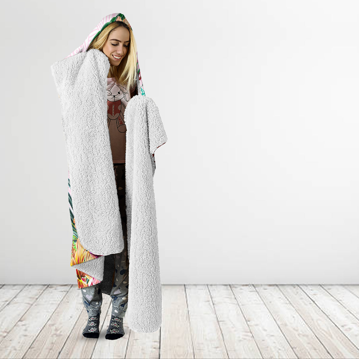 Pasifika Festival Hooded Blanket Tribal Pattern Tropical Style LT01 - Polynesian Pride