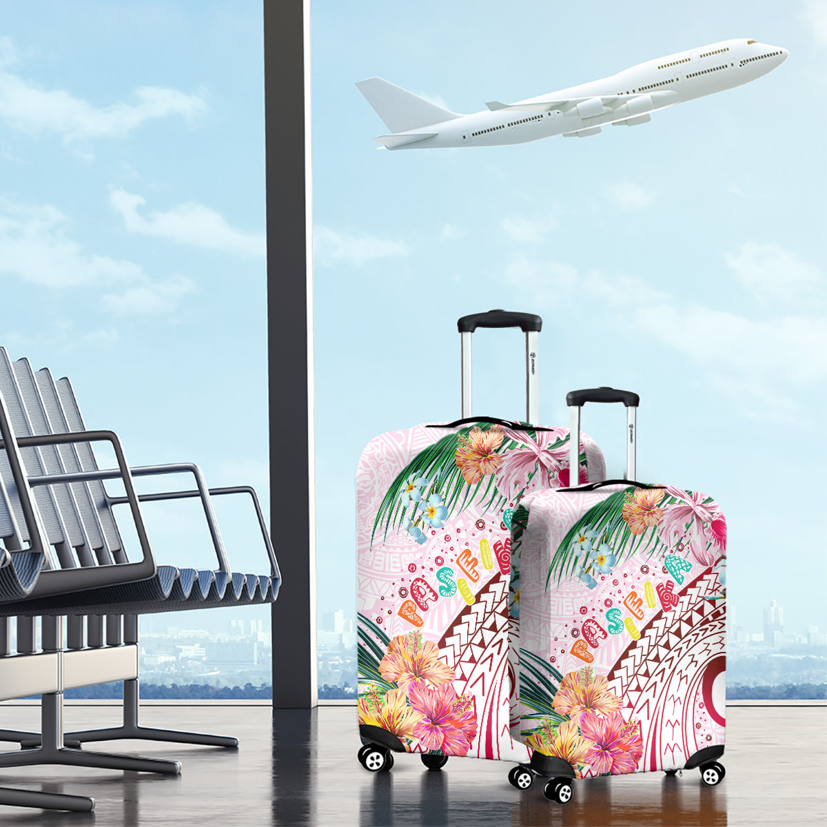Pasifika Festival Luggage Cover Tribal Pattern Tropical Style