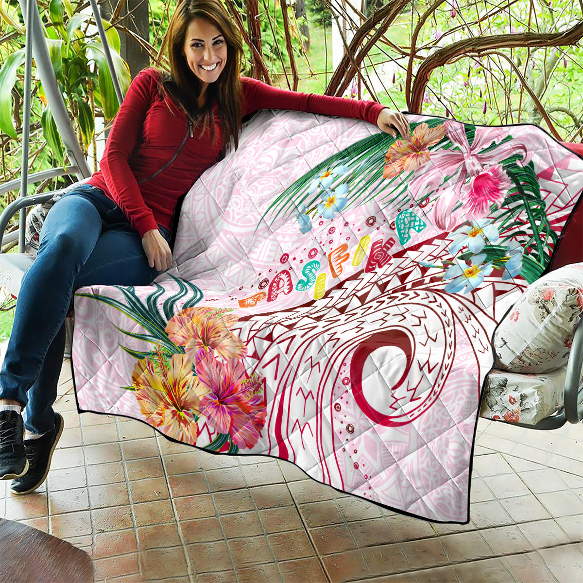 Pasifika Festival Quilt Tribal Pattern Tropical Style