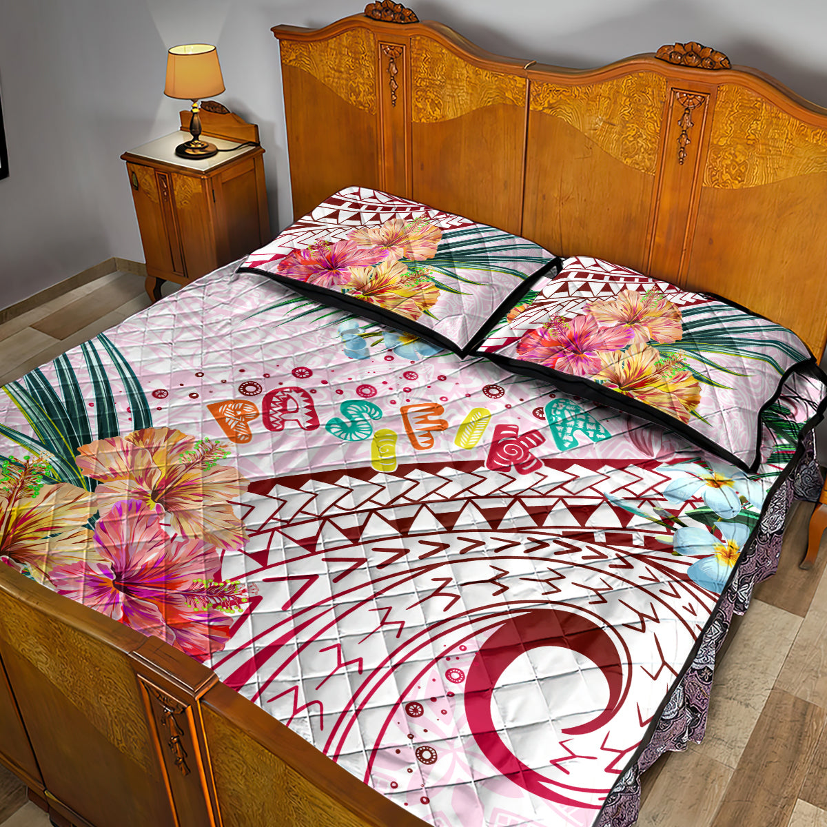 Pasifika Festival Quilt Bed Set Tribal Pattern Tropical Style LT01 - Polynesian Pride