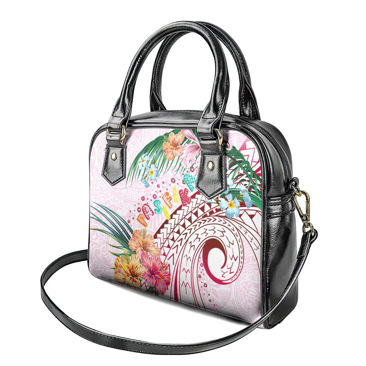 Pasifika Festival Shoulder Handbag Tribal Pattern Tropical Style