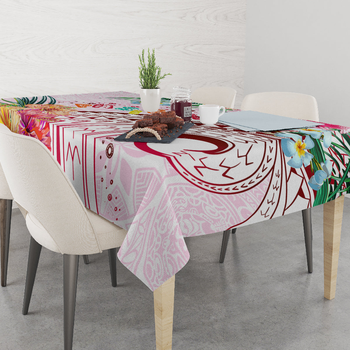 Pasifika Festival Tablecloth Tribal Pattern Tropical Style LT01 - Polynesian Pride
