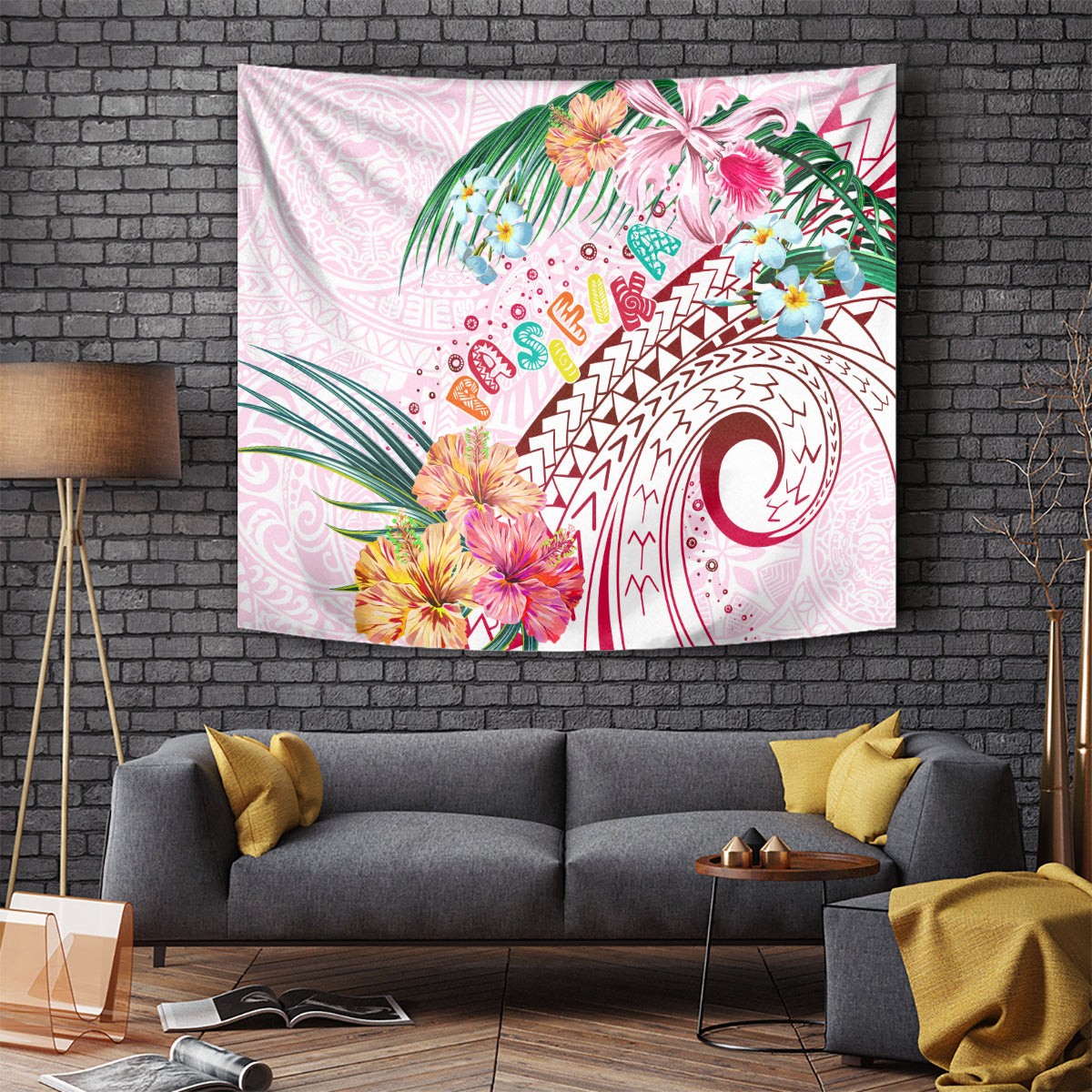 Pasifika Festival Tapestry Tribal Pattern Tropical Style LT01 - Polynesian Pride