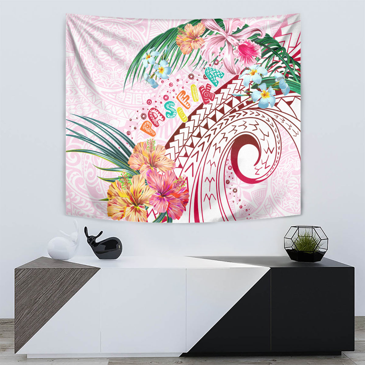 Pasifika Festival Tapestry Tribal Pattern Tropical Style LT01 - Polynesian Pride