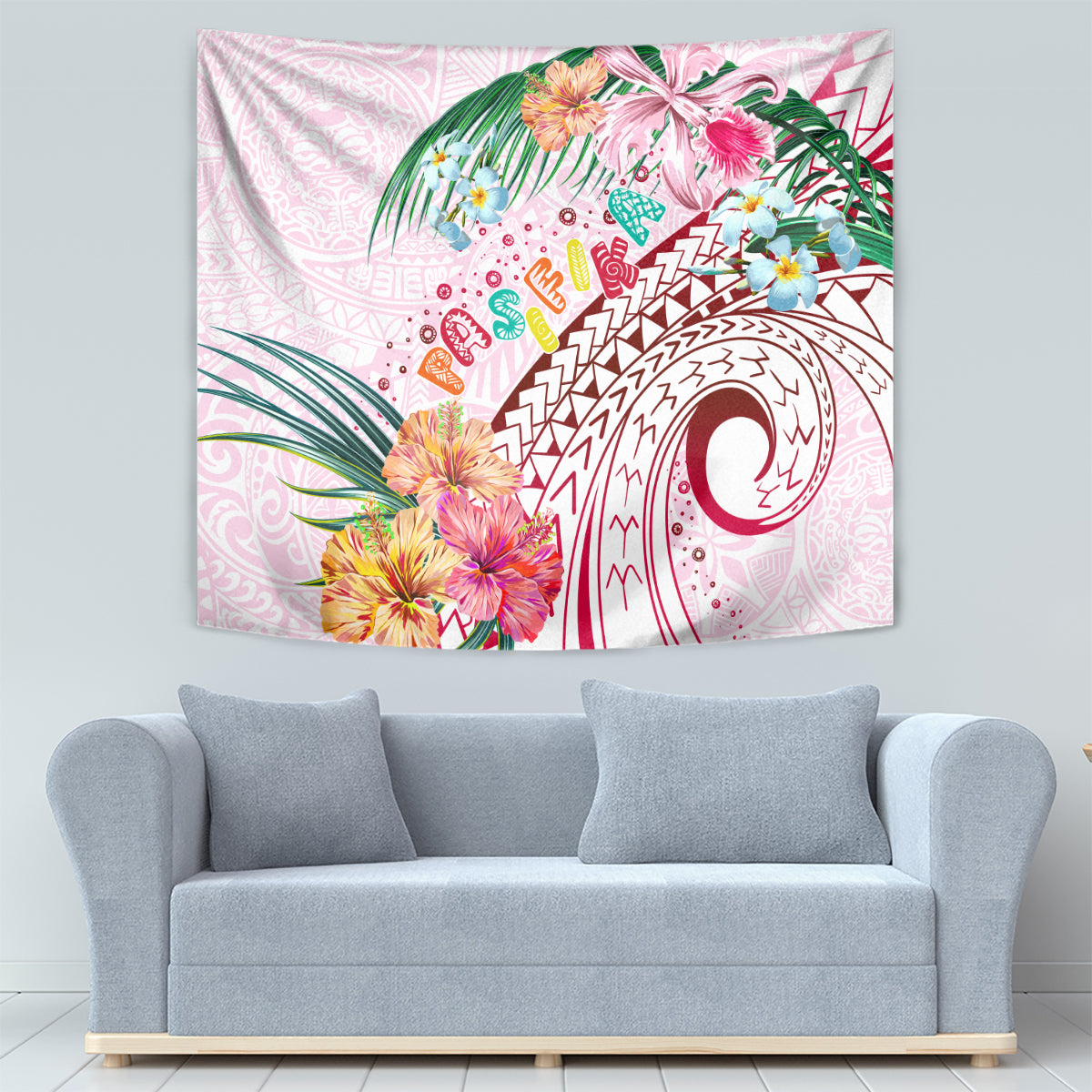 Pasifika Festival Tapestry Tribal Pattern Tropical Style LT01 - Polynesian Pride