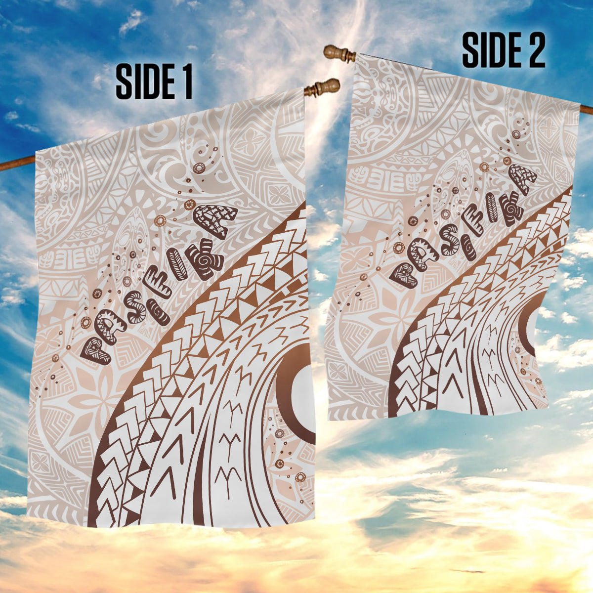Pasifika Festival Garden Flag Vintage Tribal Pattern LT01 - Polynesian Pride