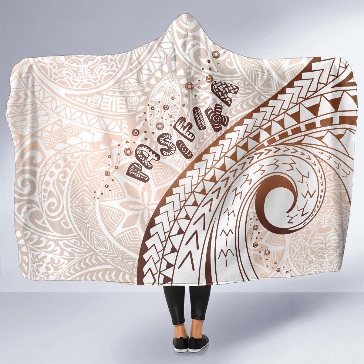 Pasifika Festival Hooded Blanket Vintage Tribal Pattern LT01 - Polynesian Pride
