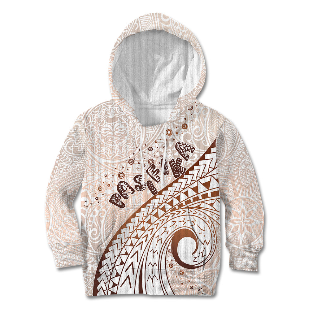 Pasifika Festival Kid Hoodie Vintage Tribal Pattern LT01 Hoodie Brown - Polynesian Pride
