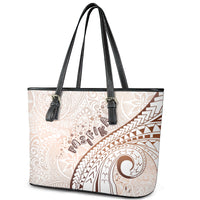 Pasifika Festival Leather Tote Bag Vintage Tribal Pattern LT01 - Polynesian Pride