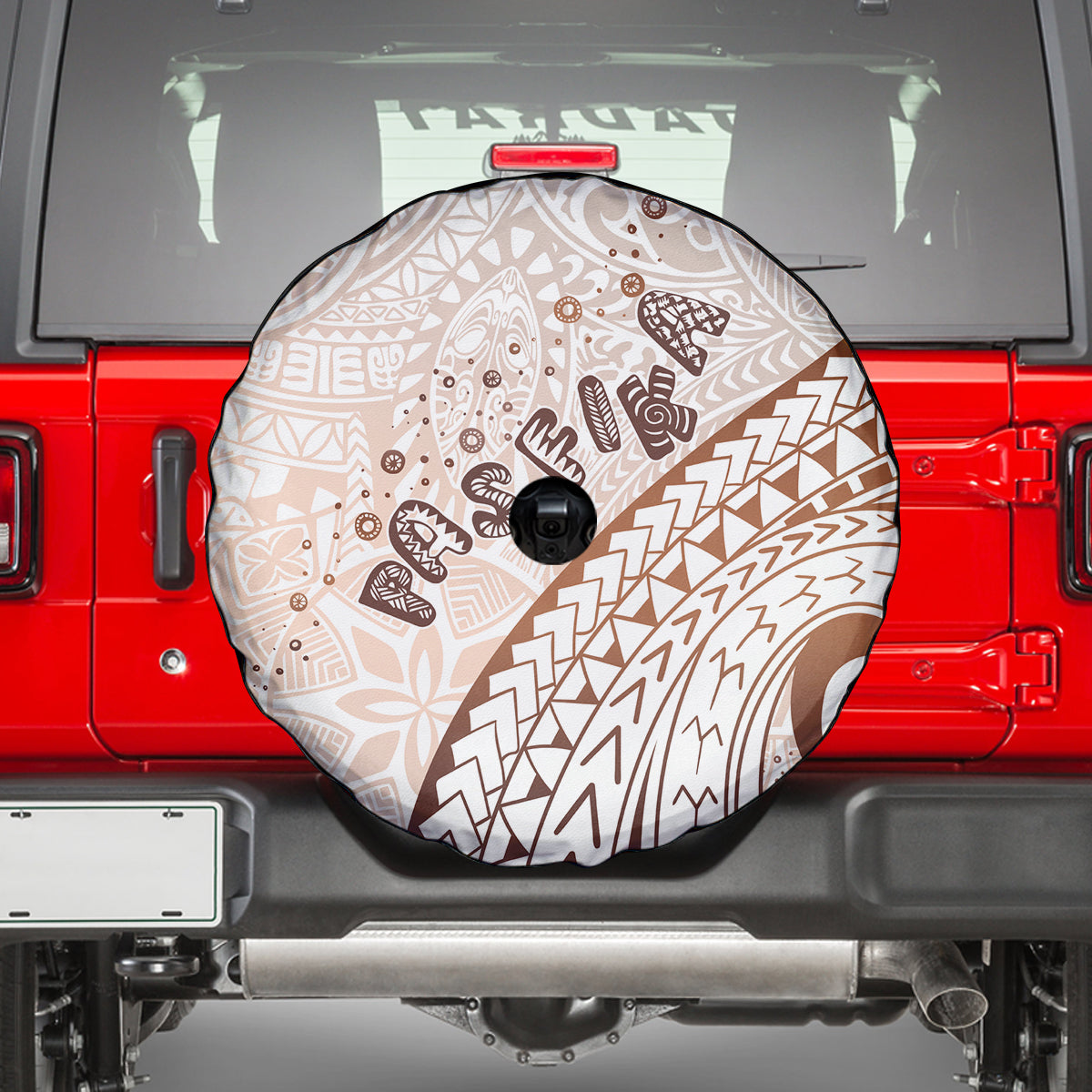 Pasifika Festival Spare Tire Cover Vintage Tribal Pattern LT01 - Polynesian Pride