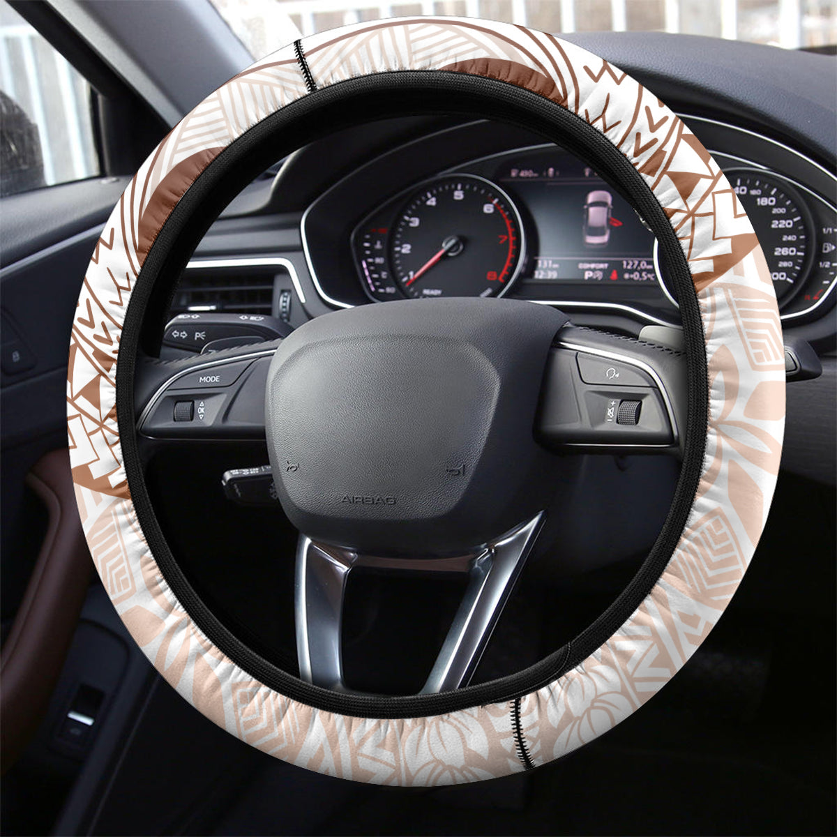 Pasifika Festival Steering Wheel Cover Vintage Tribal Pattern LT01 - Polynesian Pride