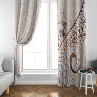 Pasifika Festival Window Curtain Vintage Tribal Pattern LT01 - Polynesian Pride