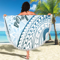 Pasifika Festival Beach Blanket Tribal Pattern Blue Version LT01 - Polynesian Pride
