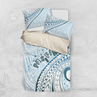 Pasifika Festival Bedding Set Tribal Pattern Blue Version LT01 US Twin 172cm x 218cm Blue - Polynesian Pride