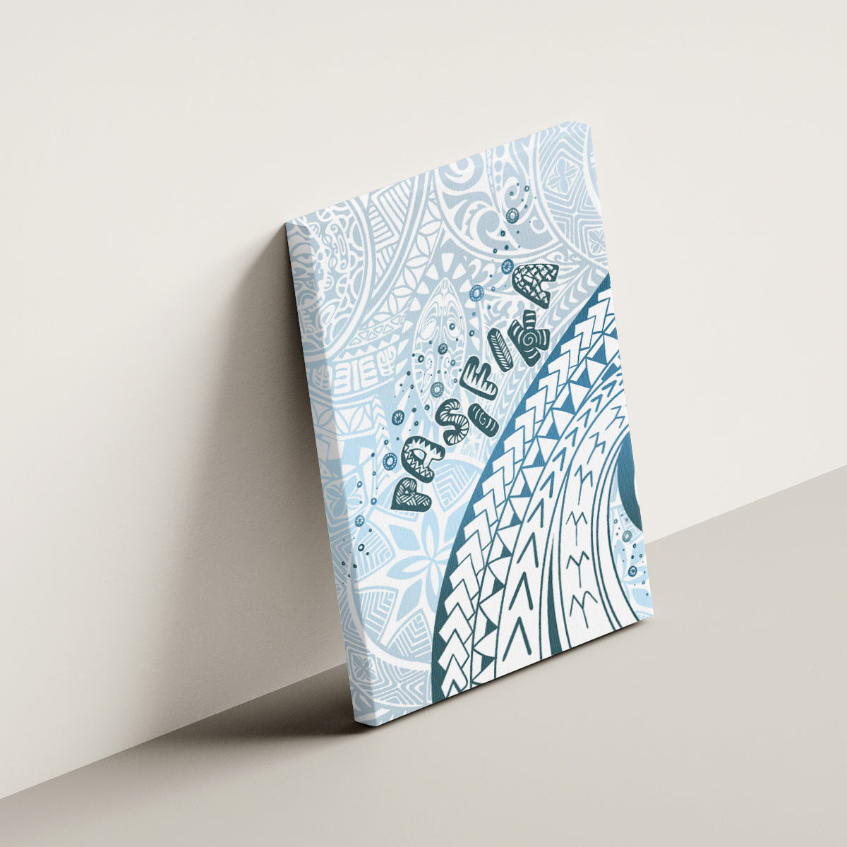 Pasifika Festival Canvas Wall Art Tribal Pattern Blue Version LT01 - Polynesian Pride