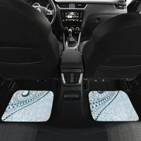Pasifika Festival Car Mats Tribal Pattern Blue Version LT01 Set 2pcs - Back Blue - Polynesian Pride