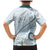 Pasifika Festival Family Matching Mermaid Dress and Hawaiian Shirt Tribal Pattern Blue Version LT01 - Polynesian Pride