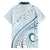 Pasifika Festival Family Matching Puletasi and Hawaiian Shirt Tribal Pattern Blue Version LT01 - Polynesian Pride