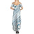 Pasifika Festival Family Matching Summer Maxi Dress and Hawaiian Shirt Tribal Pattern Blue Version LT01 - Polynesian Pride