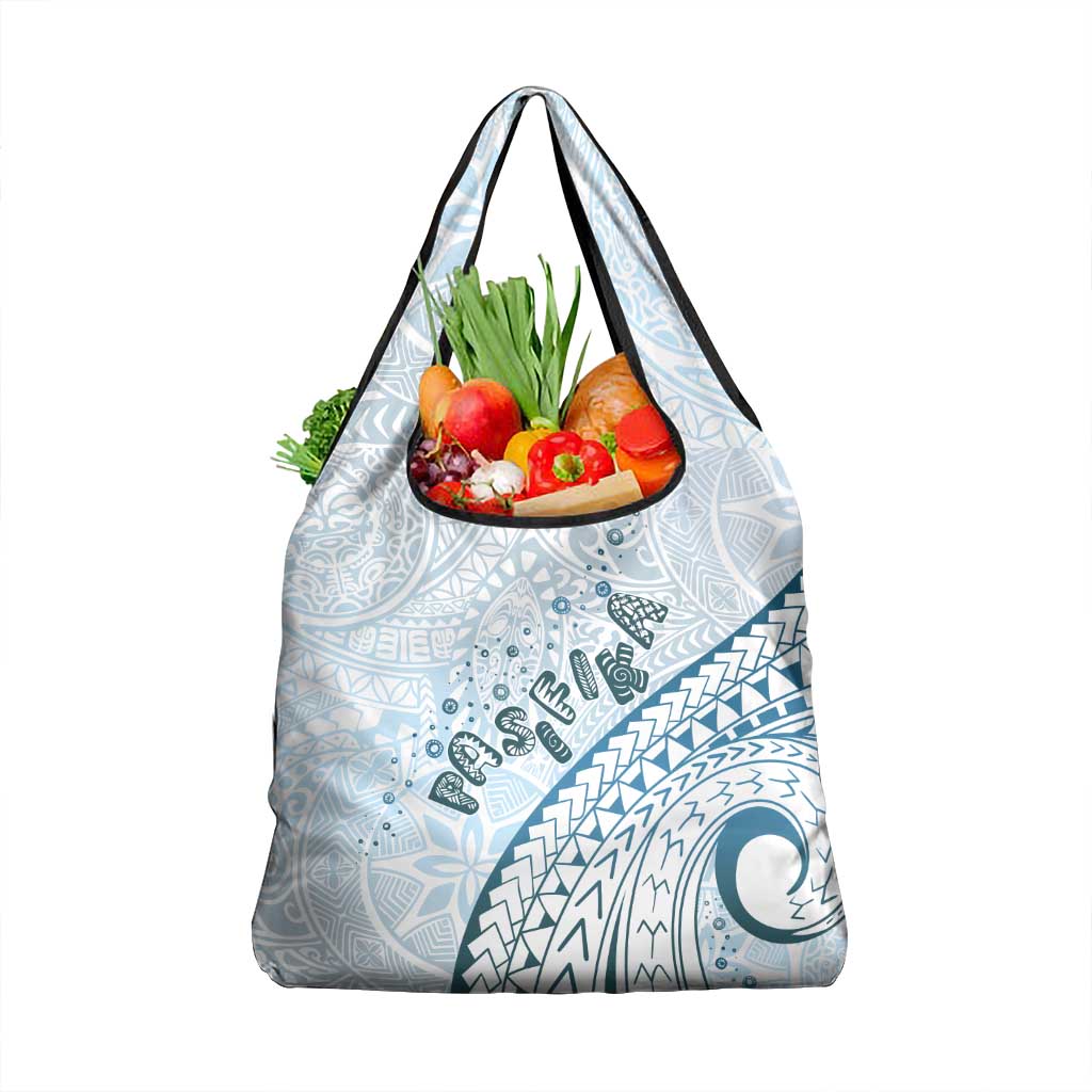 Pasifika Festival Grocery Bag Tribal Pattern Blue Version LT01 1-pack One Size Blue - Polynesian Pride