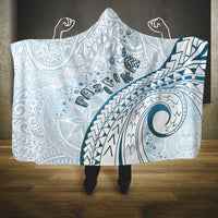 Pasifika Festival Hooded Blanket Tribal Pattern Blue Version LT01 One Size Blue - Polynesian Pride