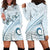 Pasifika Festival Hoodie Dress Tribal Pattern Blue Version LT01 - Polynesian Pride