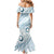 Pasifika Festival Mermaid Dress Tribal Pattern Blue Version LT01 - Polynesian Pride