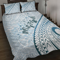 Pasifika Festival Quilt Bed Set Tribal Pattern Blue Version LT01 Blue - Polynesian Pride