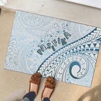 Pasifika Festival Rubber Doormat Tribal Pattern Blue Version LT01 - Polynesian Pride