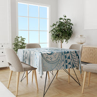 Pasifika Festival Tablecloth Tribal Pattern Blue Version LT01 - Polynesian Pride