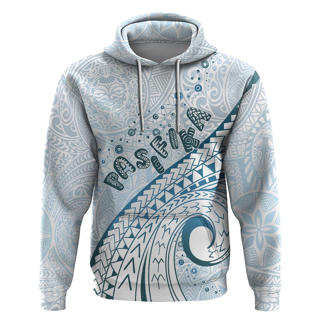 Pasifika Festival Zip Hoodie Tribal Pattern Blue Version LT01 Pullover Hoodie Blue - Polynesian Pride