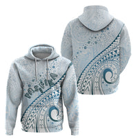 Pasifika Festival Zip Hoodie Tribal Pattern Blue Version LT01 - Polynesian Pride