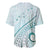 Pasifika Festival Baseball Jersey Tribal Pattern Teal Version LT01