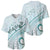 Pasifika Festival Baseball Jersey Tribal Pattern Teal Version LT01