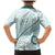 Pasifika Festival Family Matching Mermaid Dress and Hawaiian Shirt Tribal Pattern Teal Version LT01 - Polynesian Pride