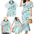 Pasifika Festival Family Matching Mermaid Dress and Hawaiian Shirt Tribal Pattern Teal Version LT01 - Polynesian Pride