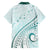 Pasifika Festival Family Matching Puletasi and Hawaiian Shirt Tribal Pattern Teal Version LT01 - Polynesian Pride