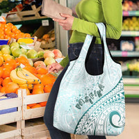 Pasifika Festival Grocery Bag Tribal Pattern Teal Version LT01 - Polynesian Pride