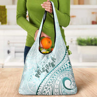 Pasifika Festival Grocery Bag Tribal Pattern Teal Version LT01 - Polynesian Pride