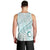 Pasifika Festival Men Tank Top Tribal Pattern Teal Version LT01 - Polynesian Pride