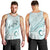 Pasifika Festival Men Tank Top Tribal Pattern Teal Version LT01 - Polynesian Pride