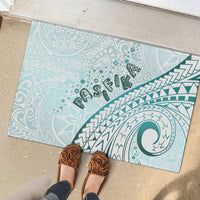 Pasifika Festival Rubber Doormat Tribal Pattern Teal Version LT01 - Polynesian Pride