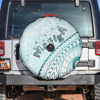 Pasifika Festival Spare Tire Cover Tribal Pattern Teal Version LT01 Teal - Polynesian Pride