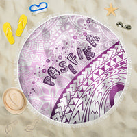 Pasifika Festival Beach Blanket Tribal Pattern Lilac Version LT01 One Size 150cm Purple - Polynesian Pride