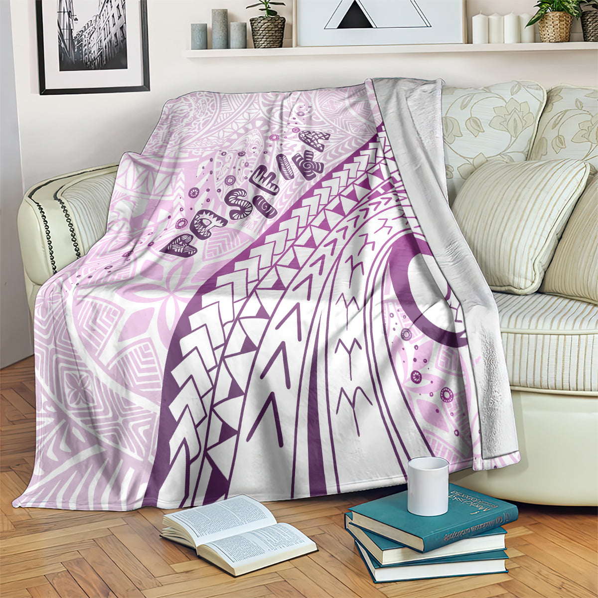 Pasifika Festival Blanket Tribal Pattern Lilac Version LT01 Purple - Polynesian Pride