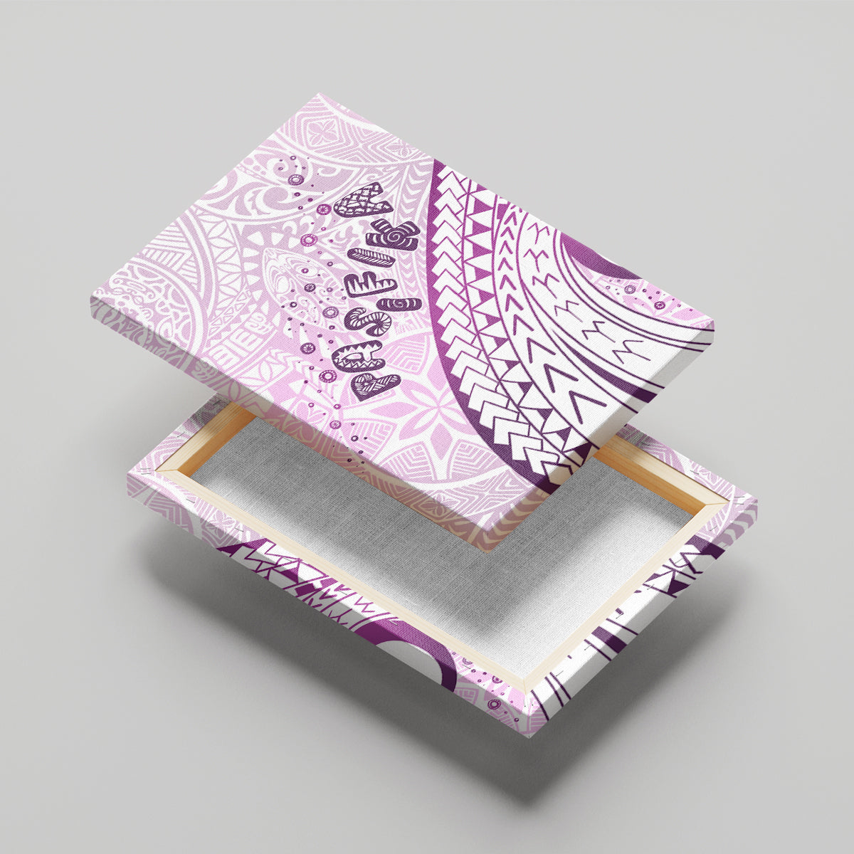 Pasifika Festival Canvas Wall Art Tribal Pattern Lilac Version LT01 - Polynesian Pride