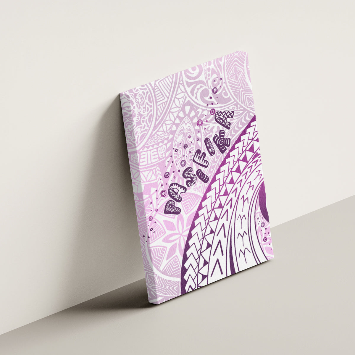 Pasifika Festival Canvas Wall Art Tribal Pattern Lilac Version LT01 - Polynesian Pride