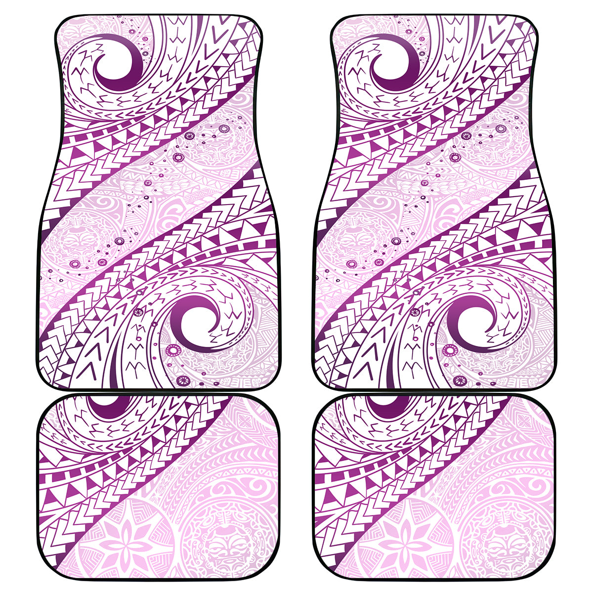 Pasifika Festival Car Mats Tribal Pattern Lilac Version LT01 - Polynesian Pride