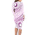 Pasifika Festival Family Matching Long Sleeve Bodycon Dress and Hawaiian Shirt Tribal Pattern Lilac Version LT01 - Polynesian Pride